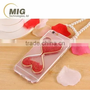 New Products Sand Clock Design Colourful 3D Heart-shaped Phone Case For Cell Phone thumbnail-1