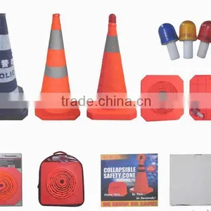 30cm/40cm/60cm/70cm Reflective Traffic Cone With Different Colors & Packing / Flexible/collapsible/retractable Safety Road Cone Quality Choice thumbnail-1