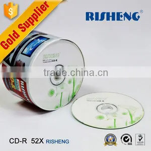 RISHENG Full Face White Inkjet Printable Cd-r Blank/CD-R 52X/Printable Disc thumbnail-1