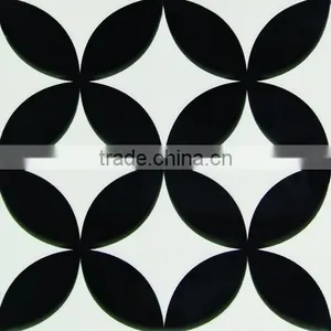 200*200mm Black Color Customized Ceramic Kitchen Tile Bathroom Wall Tile thumbnail-2