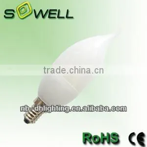 Energy Saving Bulb C35T 5W/7W,41*133mm,Ivory-white, Pbt Plastic,E14/E27 CE GS EMC ROHS thumbnail-1