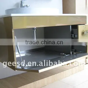 Newest Design Golden Stainless Steel Bathroom Cabinet GD1002 thumbnail-3