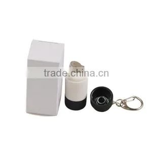 High Tech USB Rechargeable Mini LED Torch Keychain Light With Rotational Switch + PVC Body Quality Choice thumbnail-6