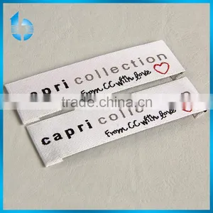 Hangzhou Label Factory Custom Woven Labels for Women Wear thumbnail-1