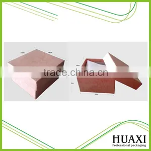 Pink Lid and Base Cardboard Gift Box Pillow Watch Box thumbnail-1