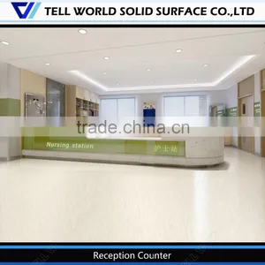Long Straight Stand Desk/reception Counter Pictures/great Size Reception Desk thumbnail-1