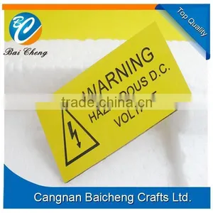 Yellow Cheap ABS Warning Sign thumbnail-1
