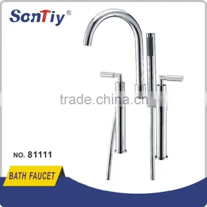 Attractive Brass Chrome Finish Tub and Shower Faucet With Hand Shower thumbnail-1
