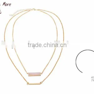Yiwu Jewerly Factory Two Layers Necklace thumbnail-1