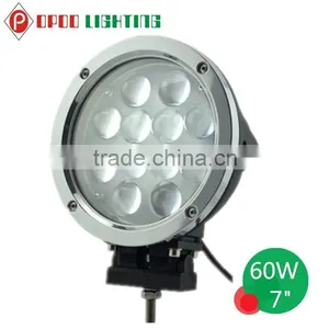 New Auto Spare Parts 60W Led Work Light, 7" Round 4D 60W Led Work Light thumbnail-2