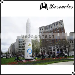 6m Height Large Inflatable Rocket/inflatable Replica Helium Missile for Parade thumbnail-1