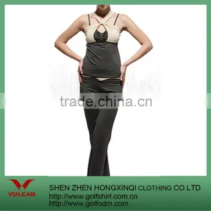2013 Hot Sales Fitness Dry Fit Black Yoga Suit for Women thumbnail-1