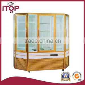 Cooling Speed Rotating Or Trapezia Glass Showcase thumbnail-1