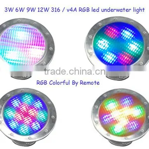 3W 6W 9W 12W 15W IP68 LED Underwater Light For Outdoor Lighting thumbnail-1