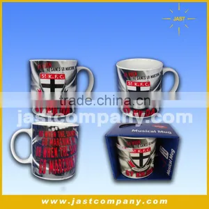 12 oz Ceramic Music Mug, 4C Decal Customized Printing Music Mug thumbnail-2