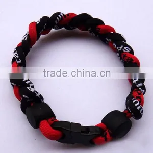Baseball Titanium Braided Bracelets thumbnail-1