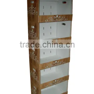 New Arrival Design Paper Dispaly Racks,5 Tier Corrugated Carboard Display Stand thumbnail-2