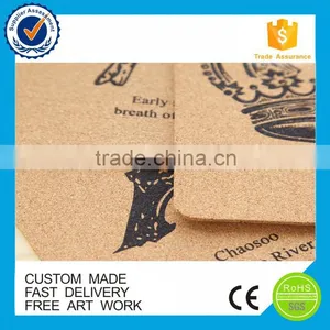 Customized Cheap Beer Coasters, Promotional Cork Coaster, Printed With Logo Cork Coaster thumbnail-3