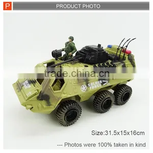 Realastic Plastic Military Toy Tank Model Set With Light thumbnail-6