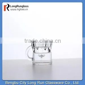 LongRun 30ml Sprinted Unique Design Bottom White Wine Glasses With Handle,manufacturer thumbnail-6