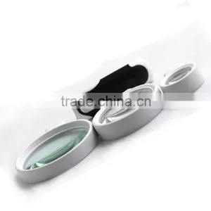 BIJIA LED Illuminated HandheldMagnifier Magnifying Glass With Interchangeable Lenses - 2.5X 5X and 16X Magnification thumbnail-3