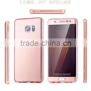 Soft TPU Transparent Case for Samung Note 7 360 Full Body Protective Cover Cases Front Touch Screen Back Cover thumbnail-6