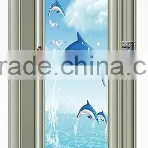 Commercial Aluminum Glass Door Frame Toilet Glass Door Price thumbnail-4
