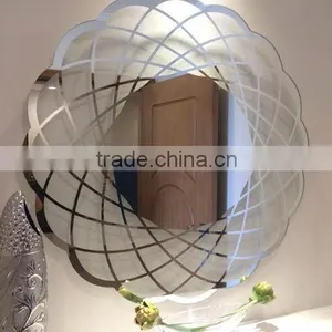 Round Modern Mirror For Living Room thumbnail-1