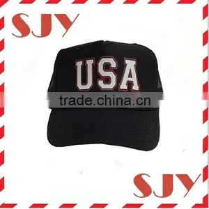 America Adjustable Unisex Adult Mesh Trucker Hat Cap thumbnail-3