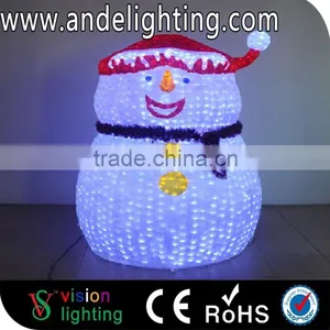 Outdoor Winter Motif Sculpture Light Led Snowman Light thumbnail-4