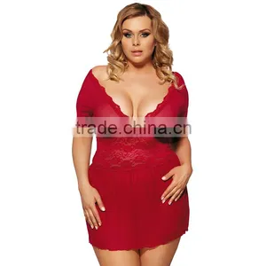 Fashion Mini Nightwear New Hot Sexy Lingerie Mature Plus Size Lingerie thumbnail-1