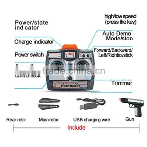 3.5 Channel Infrared Shooting rc Helicopter With Gyro & Gun thumbnail-4