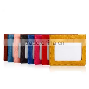 Genuine Leather Card Holder Simple Card Wallet thumbnail-3
