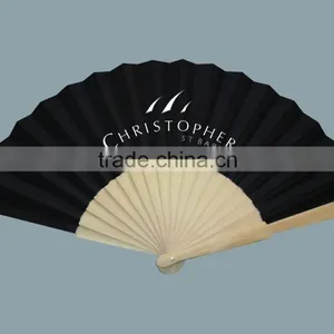 Folk Art Promitional Gifts Folding Bamboo Hand Fan Wooden Fan thumbnail-1