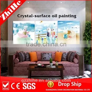 Wholesale Wall Painting With Animal Oil Painting of Home Decoration to Kids Bedroom thumbnail-1