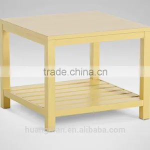 Modern Cheap Square Solid Wood Coffee Table for Sale CT7025 thumbnail-2