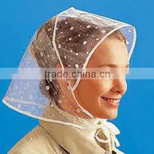 PE Rain Cap/PE Rain Bonnet/cheap Rain Bonnet thumbnail-1