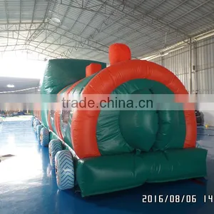 2016 Inflatable Train Tunnel,kids Inflated Obstacle Course Children thumbnail-3