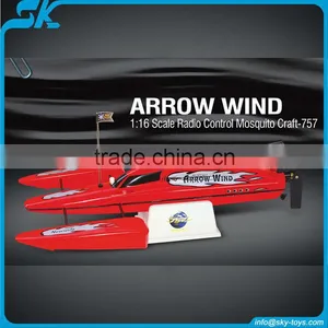 !2012 Hot and New 1:16 Arrow Wind RC Boat 757T-4017 Brushless Boat rc Toy Boat thumbnail-1