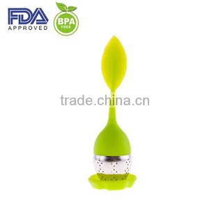 FDA Standard Silicone Loose Tea Leaf Strainer Herbal Spice Infuser Filter Diffuser thumbnail-2