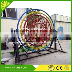 Funfair Ride Human Gyroscope Single Seat Mechanical Human Gyroscope thumbnail-4