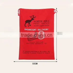 Fast Shipping!Wholesale Santa Sacks White Red Santa Sack Bag With Drawstring Christmas Santa Claus Wholesale Santa Sacks thumbnail-5