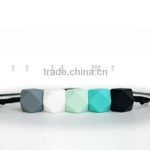 2016 Best Selling in American Teething Silicone Necklace for Mom & Little Baby thumbnail-2