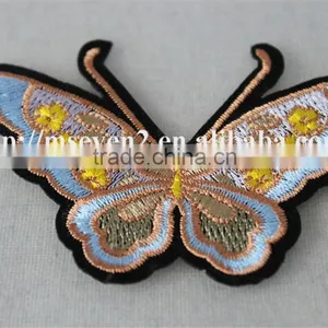 Hot Design Colorful Small Butterfly Valve Appliques Knitting Patch Accessories Embroidery thumbnail-2