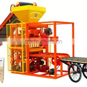 Low Investment Shengya Brand QTJ4-26A Vibration Cement Hollow Brick/paver Block Forming Machine Concrete Block Shaping Equipment thumbnail-1