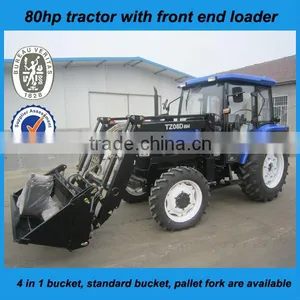 Hot Sale 80hp Tractor With Front End Loader With CE thumbnail-1