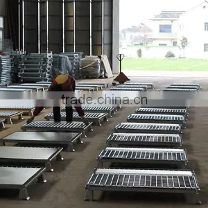 Rolling Metal Galvanized Storage Cage Wire Mesh Contsiner With 4 Wheels thumbnail-5