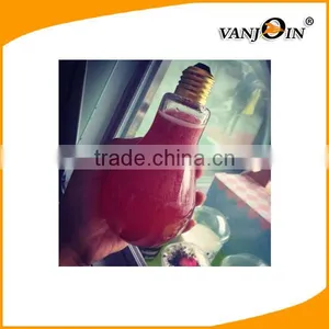Factory Supply Golden Screw Cap Wholesale Light Bulb Shape Plastic Juice Beverage Bottle thumbnail-4