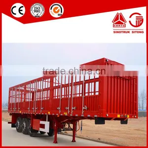 Steel Material Cattle Transport Trailer/livestock Semi-trailer/animal Delivery Trailers thumbnail-1