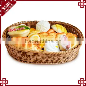 Factory Price Empty Picnic Basket Small Rattan Woven for Fruit or Bread thumbnail-4